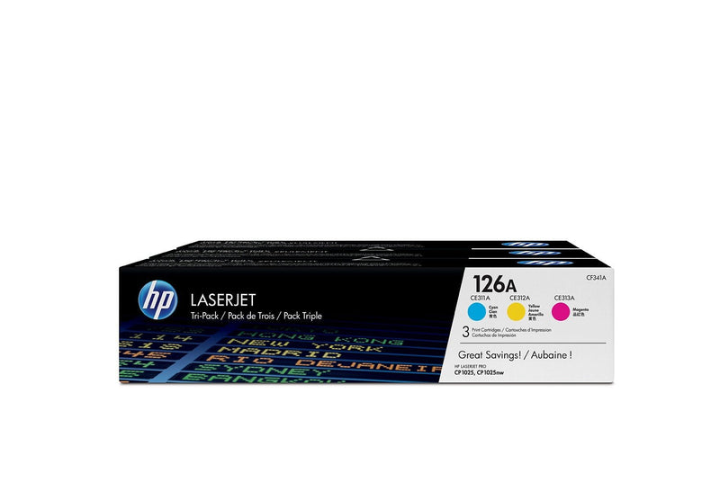 HP Genuine Toner 126A Pack 3 Units CF341A