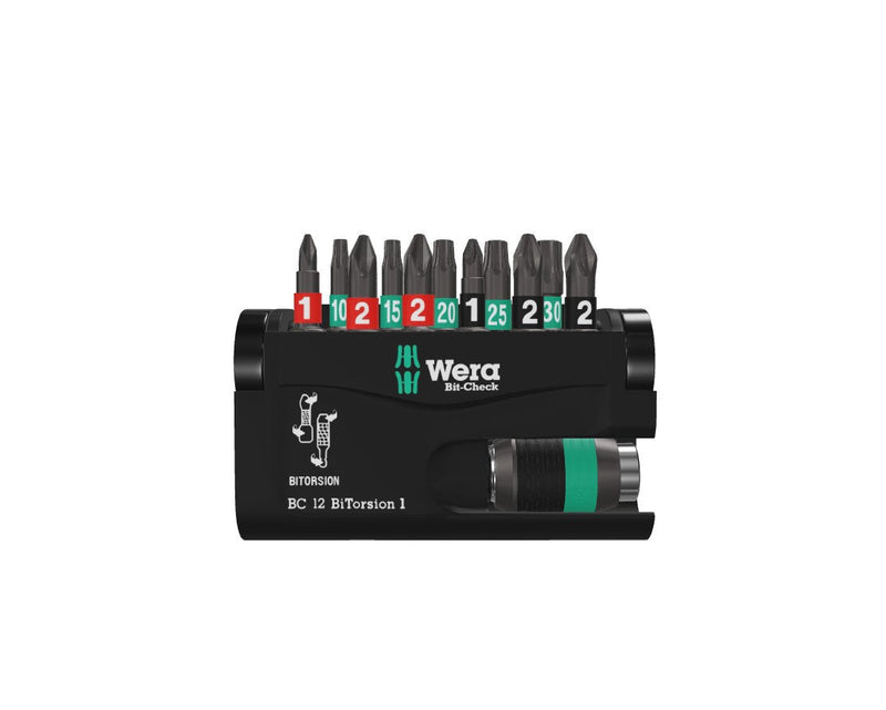 Wera Bit-check 12 Bitorsion 1 Sb Punta Screwdriver 11 Pieces