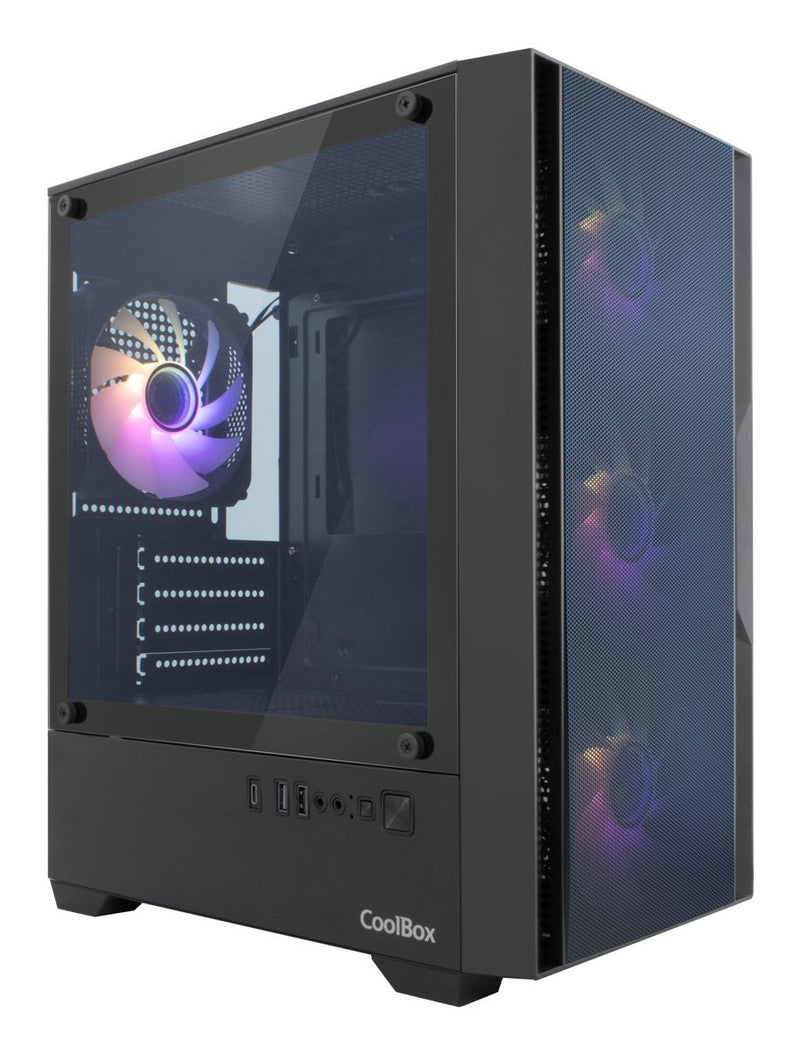 Coolbox PC Case Desktop microATX GM220 Mpfusion Black