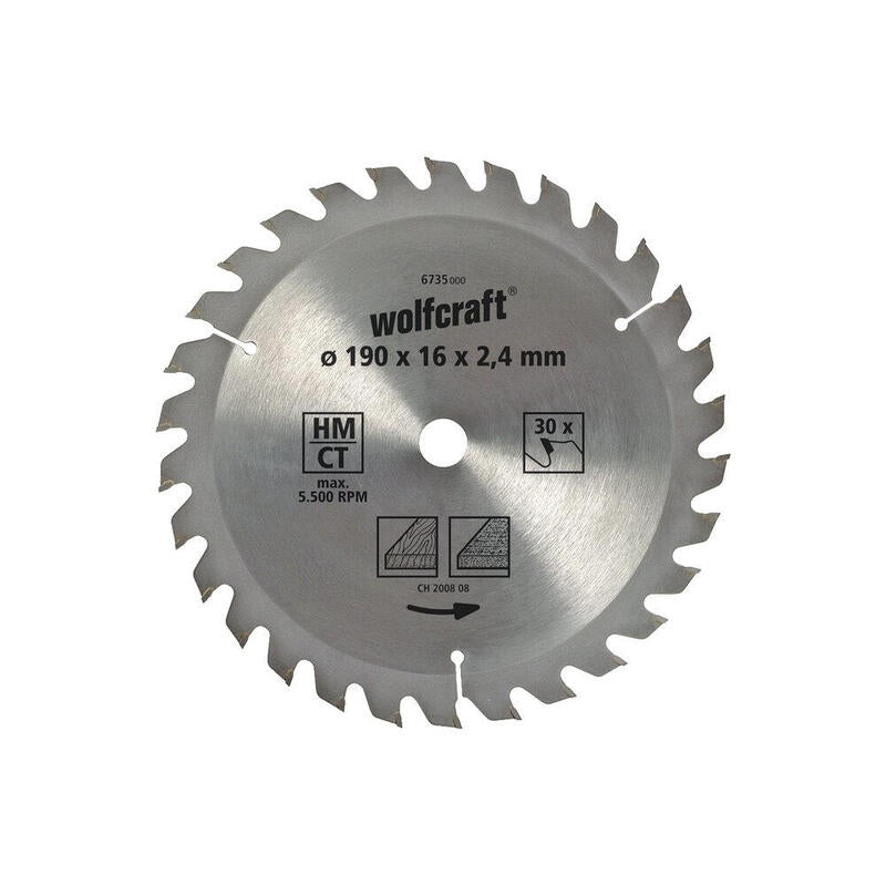 Wolfcraft Drive Saw Circular Ct, 20 Teeth Ø160MM 6733000