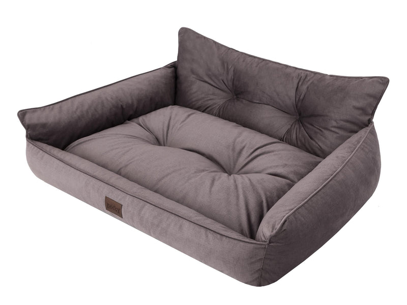 Hano Dog & Cat Bed with Removable Cover – Brown, XXL