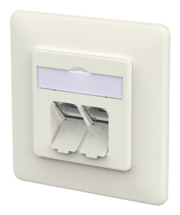 Metz Connect 130E381002-I Socket Power RJ-45 White