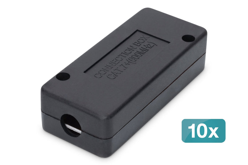 Digitus Módulo Connection CAT.7, Apantallado, 10 Pieces Black DN-93907-1-10