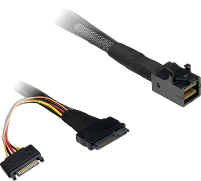 Inter-tech Cable Sff 8643 - Sff 8639, SATA Power 0,75M — image 1