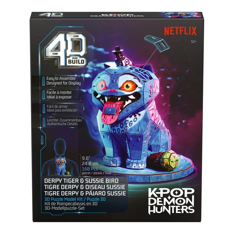 Spinmaster 4D Build - K-pop Demon Hunters - Derpy Tiger And Sussie Vogel 6077589