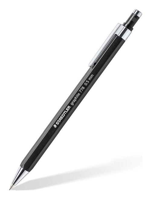 Staedtler Portaminas Pencil Mecánico 778 05-9 Hexagonal Black Metal Retractable — image 1