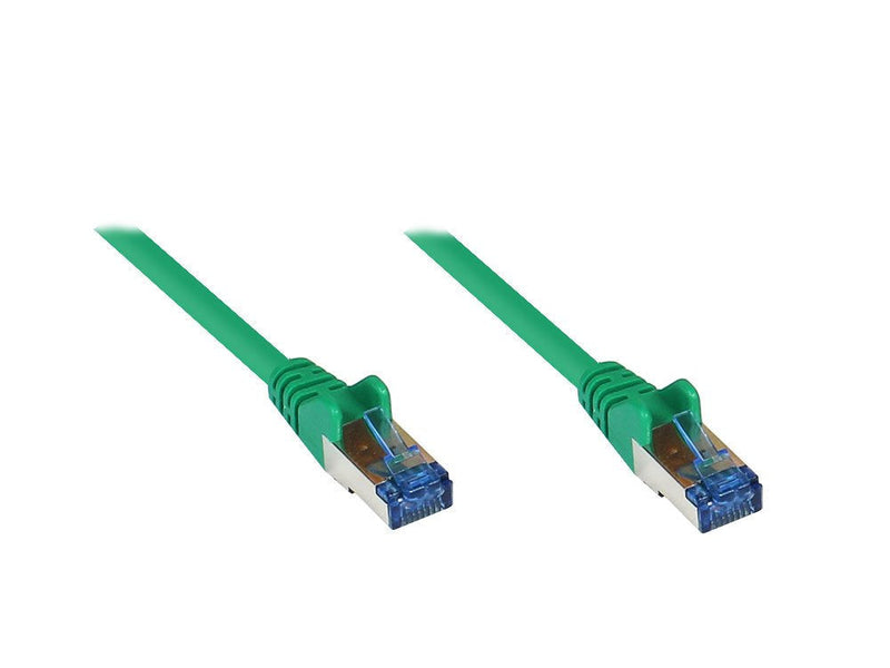 Goodconnections Network Cable With Protector Pestaña, CAT.6A, S FTP, Pimf, Libre Halógenos, 500MHZ, Green 10M,