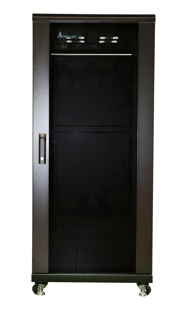 Extralink - 19 Cabinet Pie 32U 600X800 Black Flat-pack