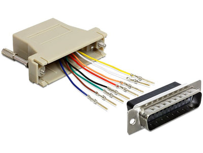 Delock Adapter Sub-d 25 Pin M RJ45 H — image 1