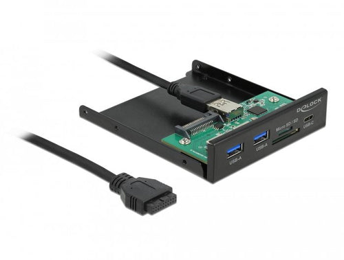 Front Panel 3.5? USB 5Gbps 1 X USB Type-c™ + 2 X USB Typ-a + SD And microSD Slot — image 1
