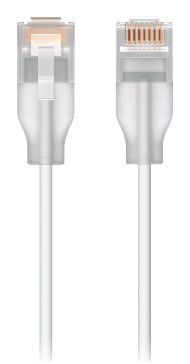 Ubiquiti UACC-CABLE-PATCH-EL-0.15M-W-24 Network Cable Translúcido, White 0,15M CAT.6
