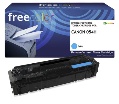 Freecolor Toner Canon 054H 3027C002 Cyan 2300 Copias Remanufactured — image 1