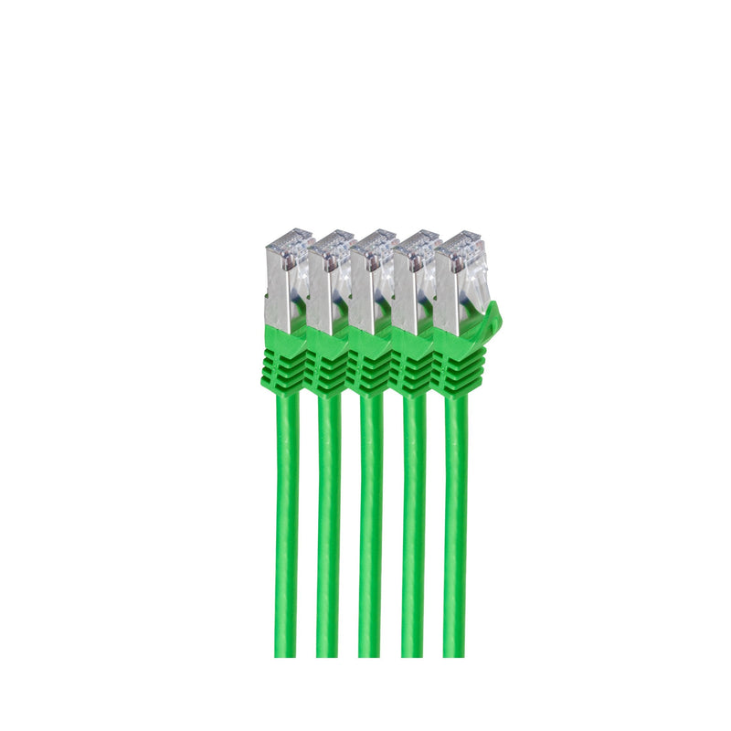 Shiverpeaks RJ45 Network Cable S FTP, CAT.7 VE5, 0,25M Green