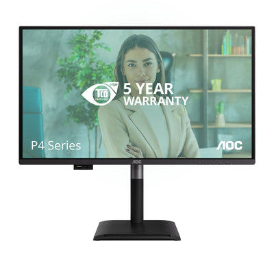 AOC Monitor Q27P4U 27 2560 X 1440 Pixels Wide Quad HD Black — image 1