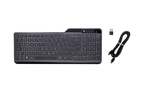 Keyboard With Cable 400 Iluminada Black - 7N7C0AAABB — image 1
