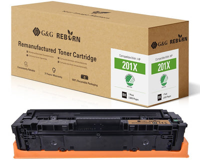 G&g Toner HP 201X Black 2800 Páginas Reborn Remanufacturado 21257 — image 1
