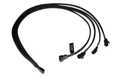 Alphacool And -splitter 4-PIN Auf 4X 4-PIN PWM 60CM - Black — image 1