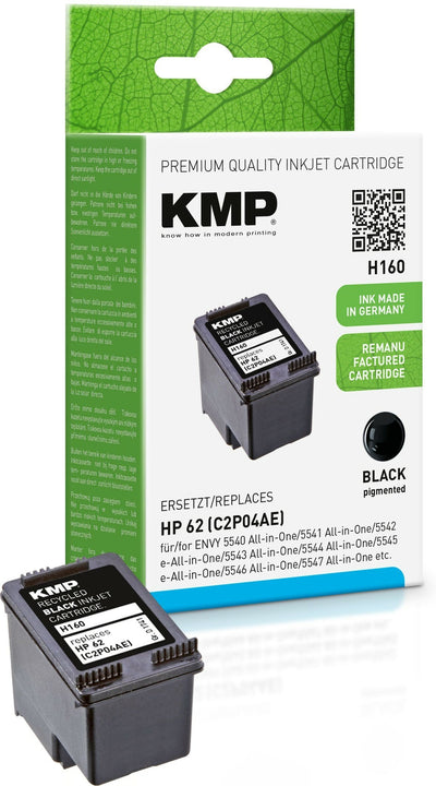 Kmp Cartridge HP NR.62 Pigm Black 200 Páginas H160 Rellenado — image 1