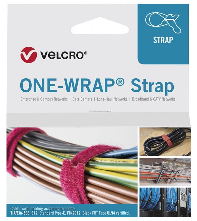 Velcro One Wrap Strap 20MM X 330MM, 25 Stck, Grn