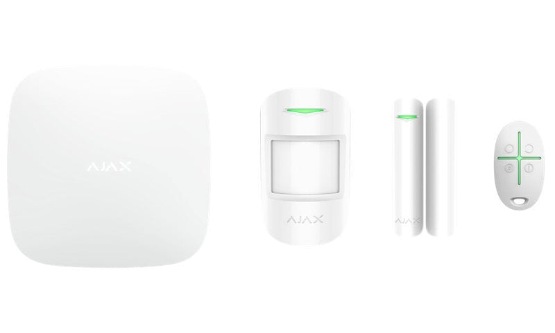 Ajax Starterkit-Wh Ajax Starterkit White Hub + Motionprotect + Doorprotect + Spacecontrol