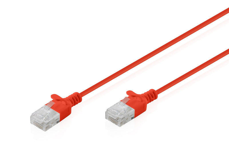 CAT.6 U-UTP Slim Network Cable, 5M, Rojo