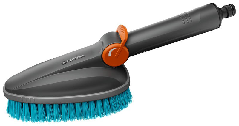 Gardena Brush Mano Cleansystem M Duro Grey/Turquesa, Band Plastic Soft Todo Perímetro 18846-20