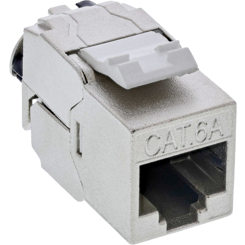 Inline 24PCS. Bulk-pack ® Keystone RJ45 Jack Slim, Snap-in, CAT.6A, Integrated Cable Tie
