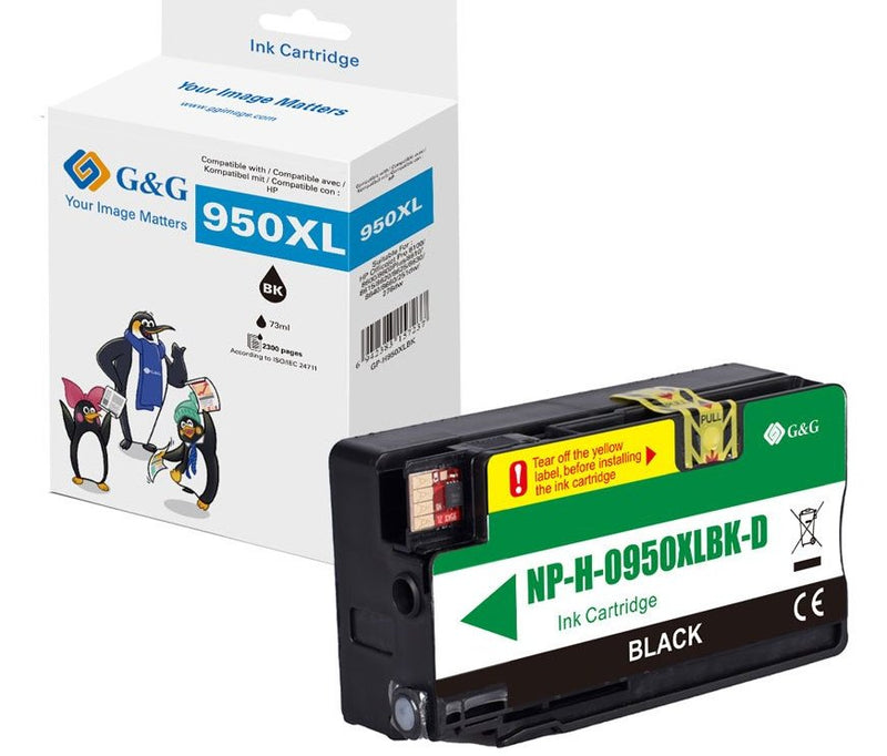 G&g Ink Cartridge Compatible HP 950XL/ CN045AE Black