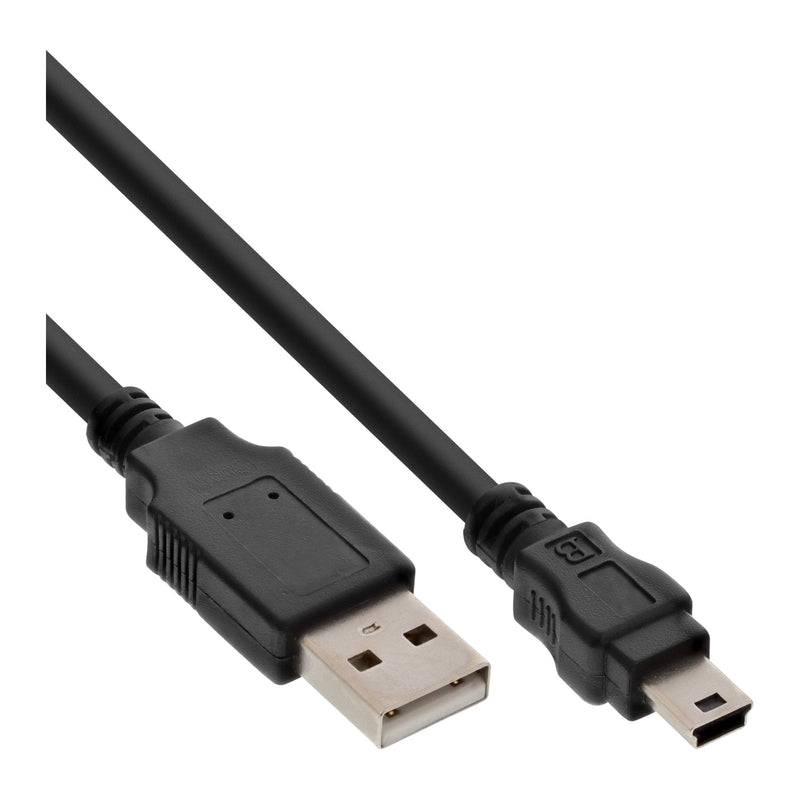 Inline USB 2.0 Cable Type a Male a Mini B Male 5 Pines Black 3M