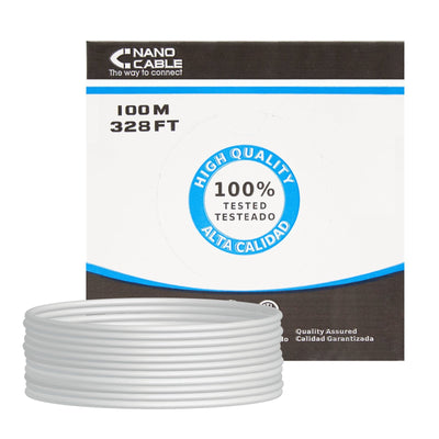Nanocable Bobina Network Cable Flexible RJ45 CAT.5E FTP AWG24 100M - Grey — image 1