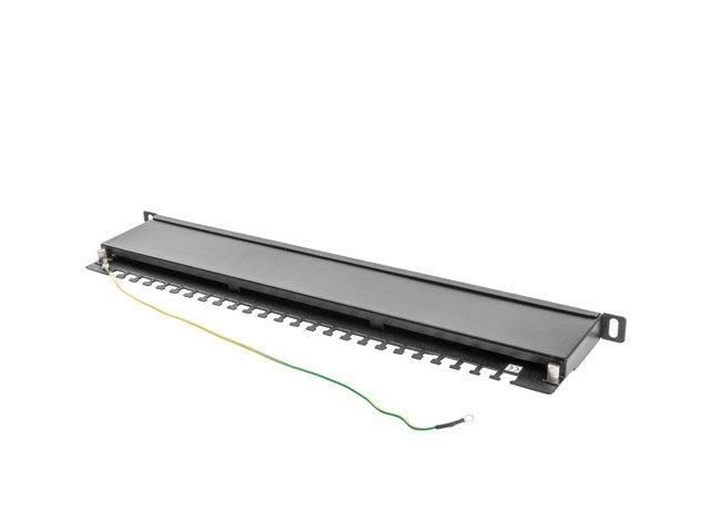 Lanberg Patch Panel 24 Ports 0.5U CAT.5E Blindado Black