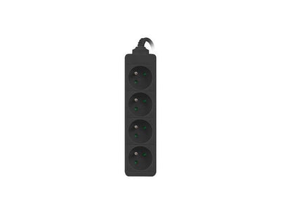 Lanberg Power Strip 1M 4 Plugs Sistema UPS PS0-04E-0100-IEC-BK — image 1