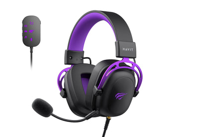 Havit Headphones H2002C + U Juegos Black And Purple — image 1