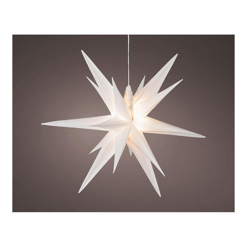 Estrella Blanco Iluminada Ø40X40CM 6 LED