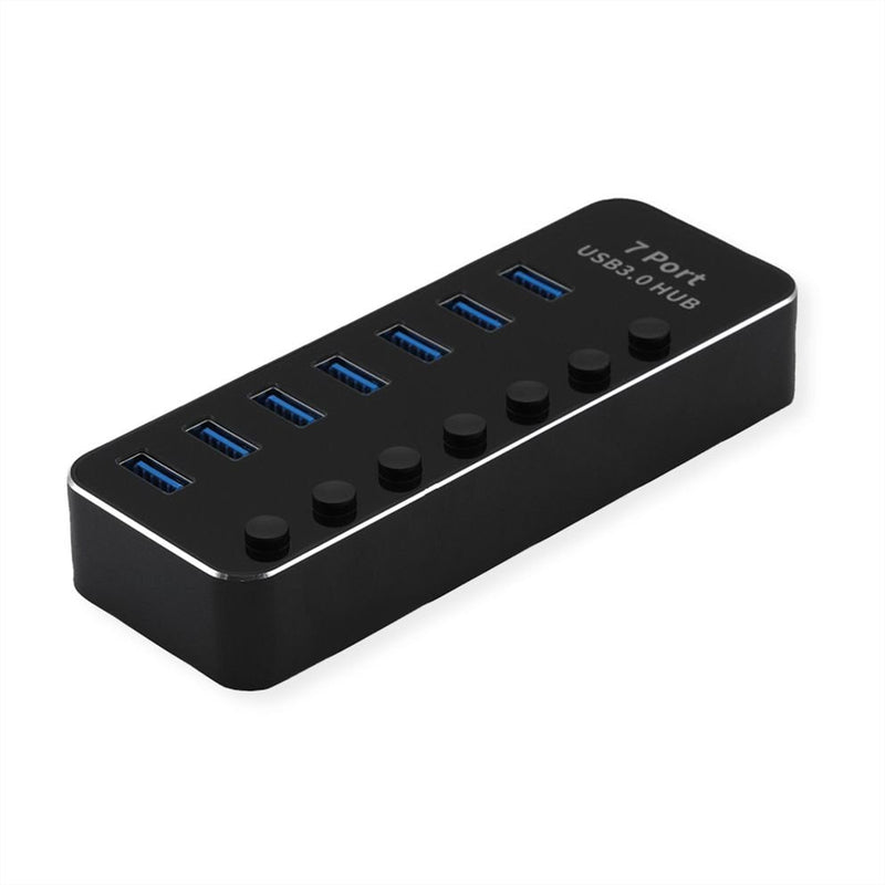 Roline USB 3.2 Gen 1 Notebook Hub, 7 Ports, Separado Conmutable