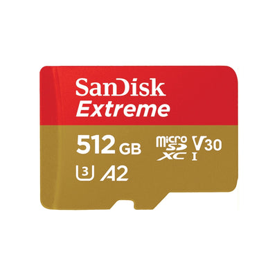 SanDisk Micro Sdxc Extreme 512GB 190/130MB/S A2 C10 V30 Uhs-i U3 SDSQXAV-512G-GN6MA — image 1