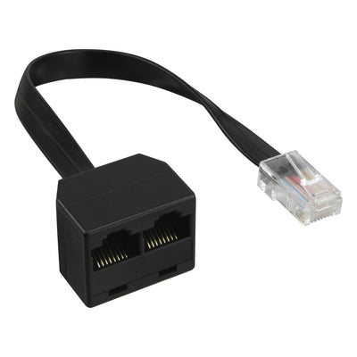 Inline ISDN Spitter 1-2, ®, 1x RJ45 M / 2x RJ45 F, (8P8C), Without Resistors — image 1