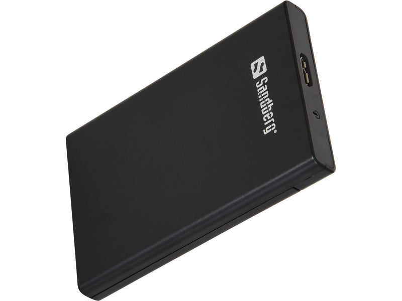 Sandberg USB 3.0 To SATA Box 2.5'', Box Of Hard Drive /SSD, 2.5, Sata, 5 Gbit/S, Black