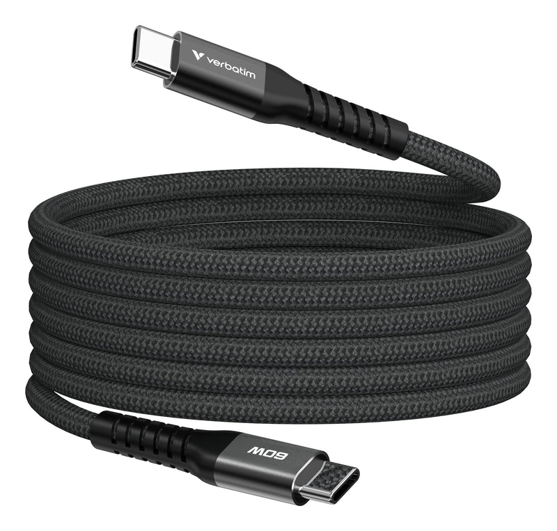Verbatim Sync & Charge USB-C Sobre USB-C 60W Magnetisches Kabe L120CM Black