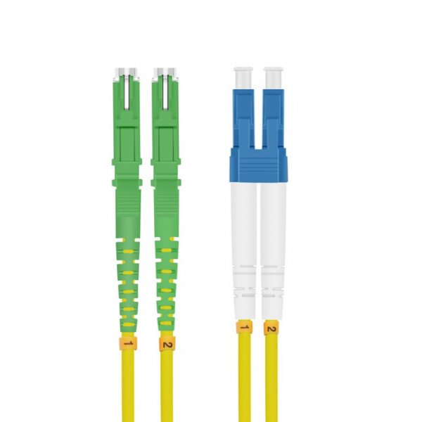 Helos Lwl Network Cable E2000® Apc (lsh)/Lc Duplex 9/125?M OS2 Yellow 3,0M