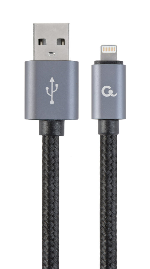 Cable Trenzado Algodón 8 Pines With Connectors Metálicos, 1,8M, Black — image 1