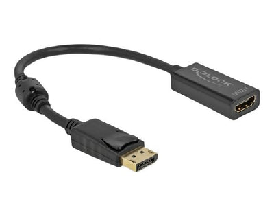 Delock Adapter DisplayPort 1.2 Male a HDMI Female 4K Pasivo Black — image 1