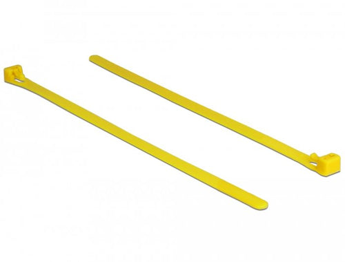 Delock 18759 Presilla Brida Reutilizable Nylon Yellow 100 Pieces Atacables Yellow Brida Reutilizable, Nylon, Y — image 1
