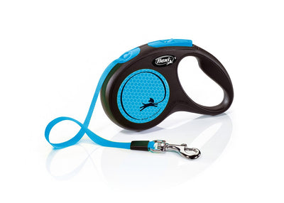 Flexi Strap Automática New Neon S 5M, Colour Blue — image 1