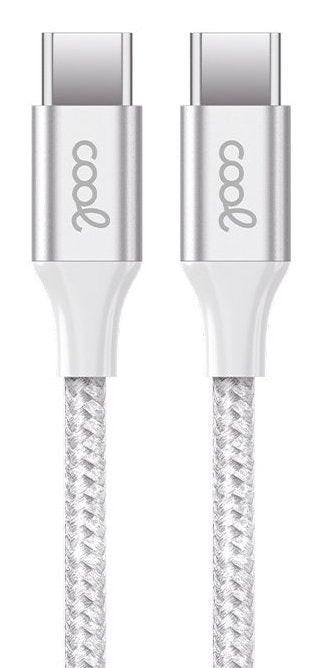 Cable Cool USB-C a USB-C 1,2M N Nylon White