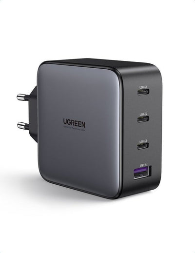 UGREEN USB-A + 3x USB-C 100W GaN Tech Fast Charger Wall Ue Black — image 1