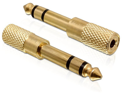 Delock 65361 Adapter Jack 3,5MM - 6,3MM H/M Gold — image 1