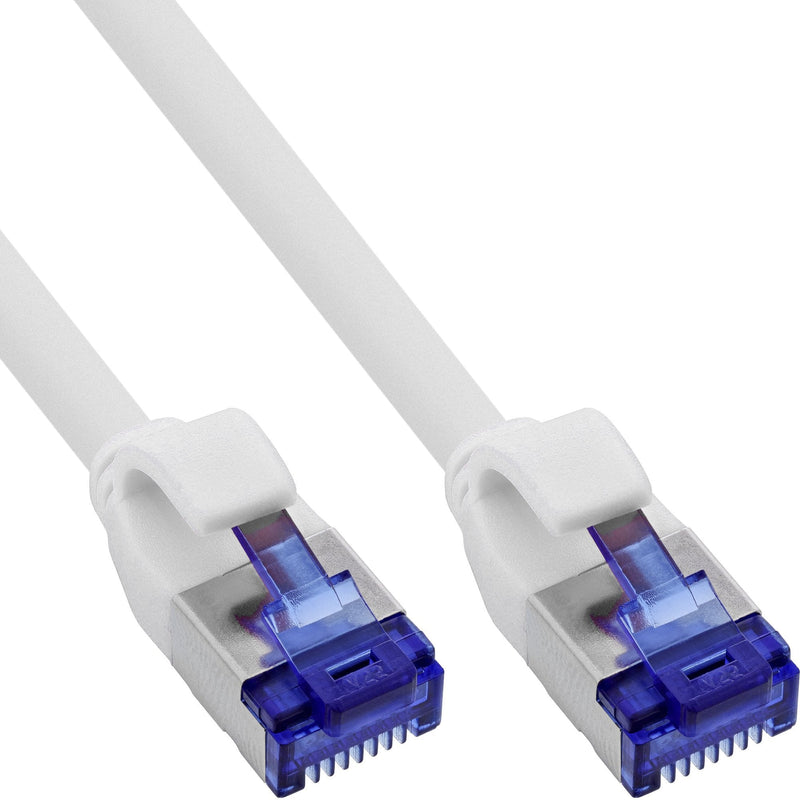 Inline® Network Cable Slim, CAT.6A, S/FTP, Tpe (lszh) Flexible, PoE, White, 25M