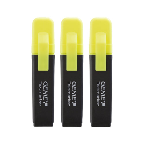 Genie Subrayador Yellow 3 Units — image 1