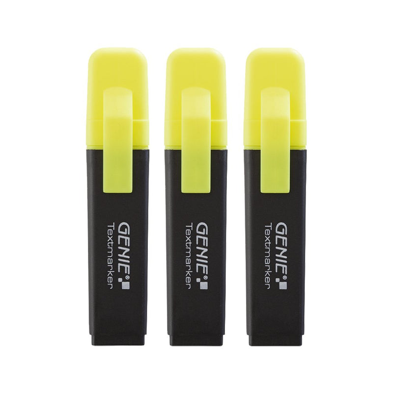 Genie Subrayador Yellow 3 Units